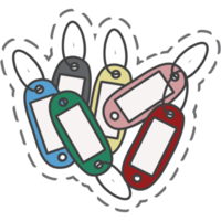 Aesthetic Keychain Marker Sticker Back To School png