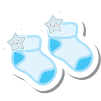 Aesthetic Sticker Warm Baby Born Socks Collection png