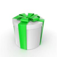 Gift box isolated on background photo