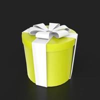 Gift box isolated on background photo