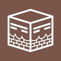 Khana Kaba Line Color Background Icon vector