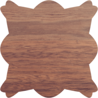 madeira de folha de madeira vintage na coleção de forma básica png