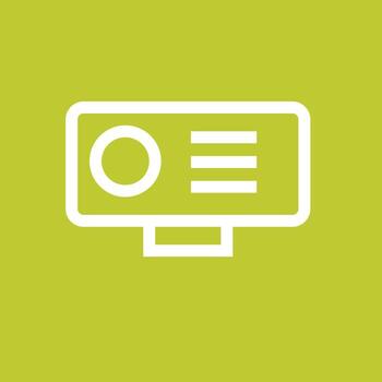 HD Camera Line Color Background Icon vector