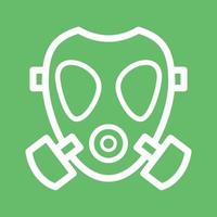 Oxygen Mask Line Color Background Icon vector