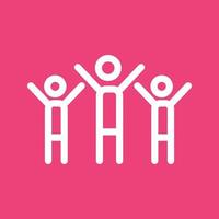 Community Collaboration Line Color Background Icon vector