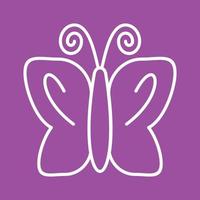 Butterfly II Line Color Background Icon vector