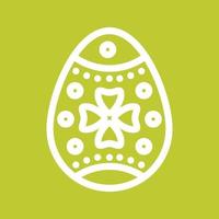 Easter Egg I Line Color Background Icon vector