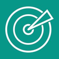 Targets Line Color Background Icon vector