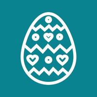 Easter Egg III Line Color Background Icon vector