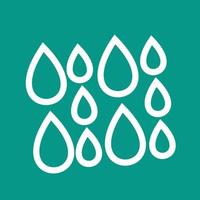 Light Rain Line Color Background Icon vector