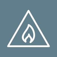 Flammable Material Line Color Background Icon vector