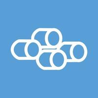 Marshmallow Line Color Background Icon vector