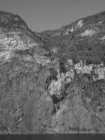 flam and the aurlandsfjord in norway photo