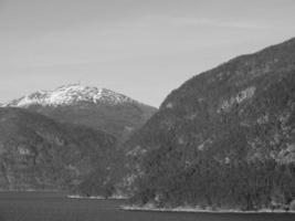 flam and the aurlandsfjord in norway photo