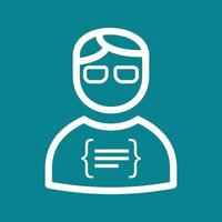 Programmer Line Color Background Icon vector