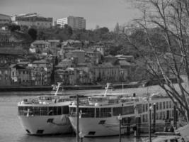 the cit of Porto at the douro river photo