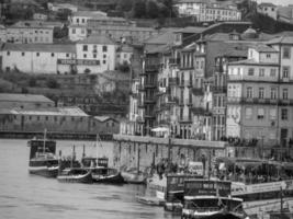 the cit of Porto at the douro river photo