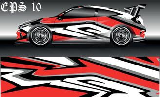 car wrap abstract racing graphic background for vinyl wrap and stickers vector