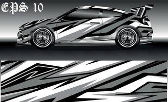 car wrap abstract racing graphic background for vinyl wrap and stickers vector