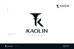 Abstract and Luxury Letter K Logo Design Isolated on White Background, Suitable for Business and Company Logo Identity vector