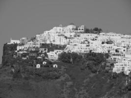 THE ISLAND OF SANTORINI IN GREECE photo