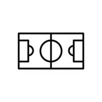 Football field line icon vector