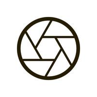 Camera shutter icon isolated on white backround vector