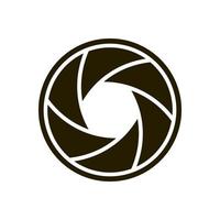 Camera shutter icon isolated on white backround vector