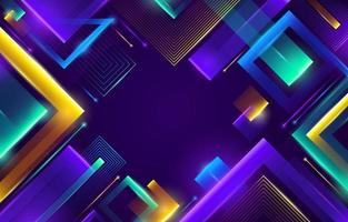 Abstract Geometric Neon Lights Background vector