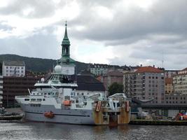 the city of Bergen and the fjords of norway photo