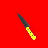 knife isolated on background photo