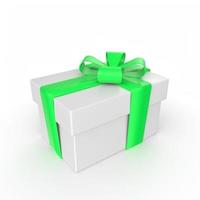 gift box isolated on background photo