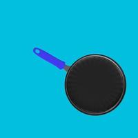 Frying pan isolated on a background photo