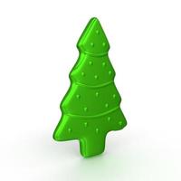 Christmas tree isolated on background photo