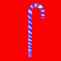 christmas cane isolated on background photo