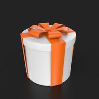 Gift box isolated on background photo