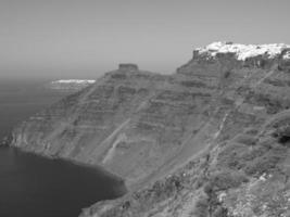 Santorini island in greece photo