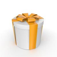 Gift box isolated on background photo