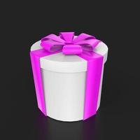 Gift box isolated on background photo