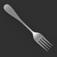 Fork isolated on background photo