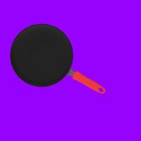 Frying pan isolated on a background photo