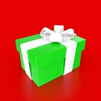 gift box isolated on background photo