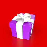 gift box isolated on background photo