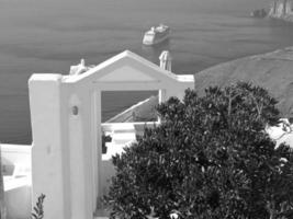 la isla griega santorini foto