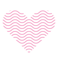 símbolo bonito do logotipo da linha do coração png