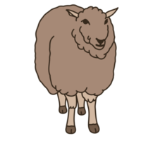 Aesthetic Cute Cute Brown Sheep Bullet Journal png