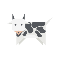 carino mucca animale regno mammifero piatto design png