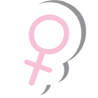 adesivo estético coleção de logotipos de símbolo de menina nascida png