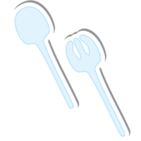 Aesthetic Sticker Blue Cute Baby Born Cutlery Collection png