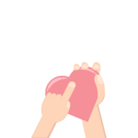 Left Handed Pointing Heart Love Symbol Humanity and Charity png